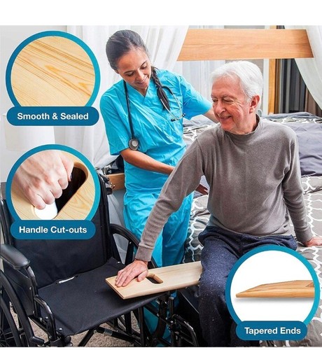 NEW DMI Transfer Board made of Heavy-Duty Wood for Patient, Senior Handicap, 1pc - Picture 3 of 9