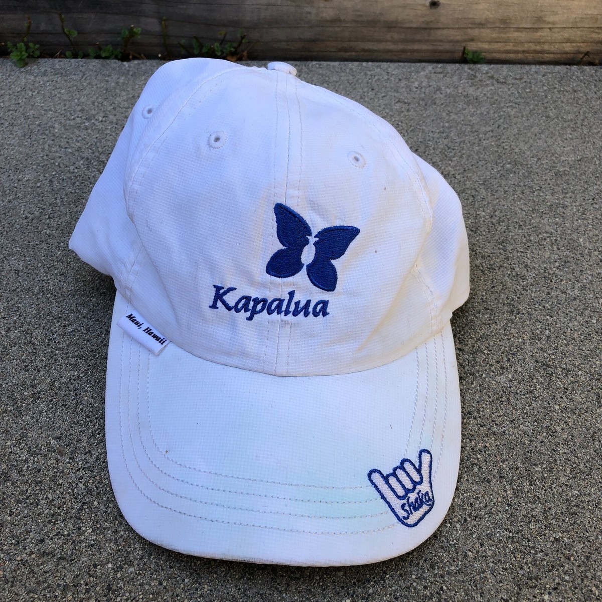 VTG IMPERIAL Kapalua Maui Hat White Embroidered Adjustable