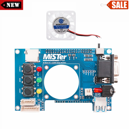 Mister-FPGA-IO Board MiSTer FPGA IO Board V6.1 with Fan Accessories for Terasic