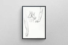 Arms and Feet 0.2, study for Mirror of Venus Print by Sir Edward Burne–Jones
