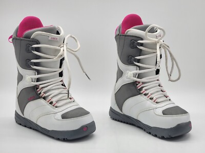 BURTON スノーボードブーツ ホワイト/ピンク　24cm Burton Coco Phantom Pink White Gray Snowboard Boots Women's Size 7