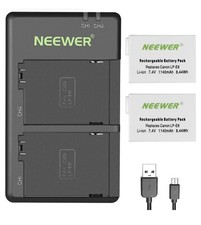 Baterías LP-E8 1140mAh X 2 + Cargador Doble Ranura para Canon EOS Rebel T2i T3i