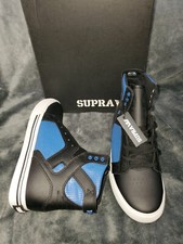 SCARPE BAMBINO SUPRA SKYTOP NERE ROYAL BIANCHE TAGLIA 5,5 NUOVE IN SCATOLA