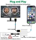 Câble USB C vers HDMI Type C pour TV Adaptateur AV pour iPhone 16 Samsung s25 Ultra