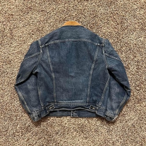 Giacca jeans cowboy denim Lee Storm Rider vintage anni 80 media western traforata - Foto 10 di 14