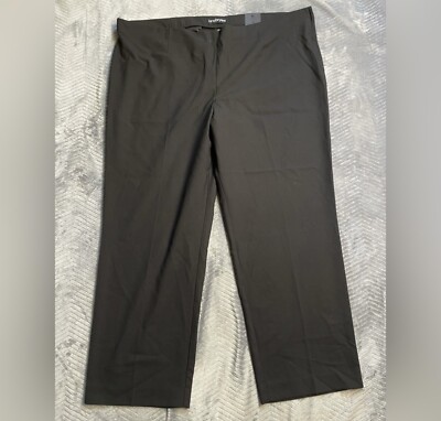 lane bryant dress pants Brown Polyester Blend Wide Leg 9 Tall Lane Bryant Pants 22P NWT