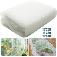 20-50FT Garden Mesh Netting Barrier,Fruit Tree Plant Netting for Vegetable White
