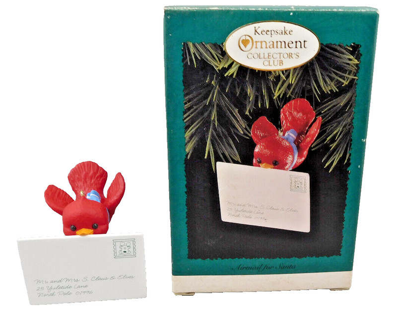 1996  - New - “Airmail For Santa” - Hallmark Keepsake Ornament