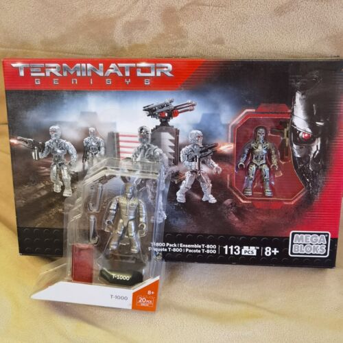 Terminator Mega Construx Series 3 GBG36 T-1000 Genisys T-800 confezione figure CNG02 - Foto 2 di 6