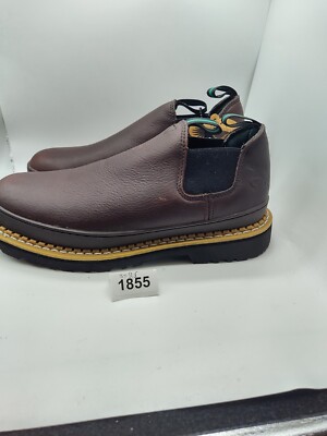 Georgia Giant Romeo Steel Toe Soggy Brown Work Boot Shoe Mens Size 9.5 #1855