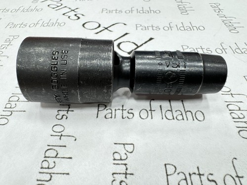 Snap On Tools 3/8” Drive 6 Point 10mm Metric Deep Swivel Impact Socket IPLFM10B - Foto 4 di 8