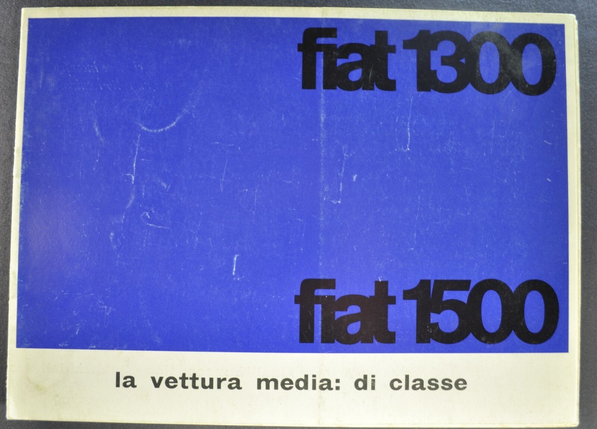 1962-1963 Fiat 1300 1500 Sedan Catalog Sales Brochure Nice
