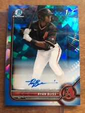 2022 Bowman Chrome Sapphire Ryan Bliss 1st Prospect Autograph Auto #BSPA-RB