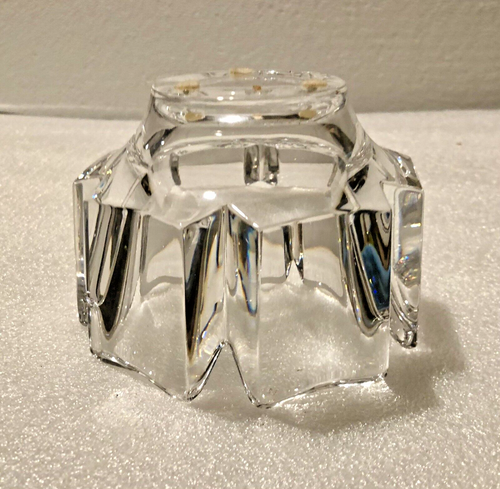 Vintage Orrefors Corona Crystal Glass Bowl Signed Lars Hellsten Sweden 1978 - Picture 6 of 11