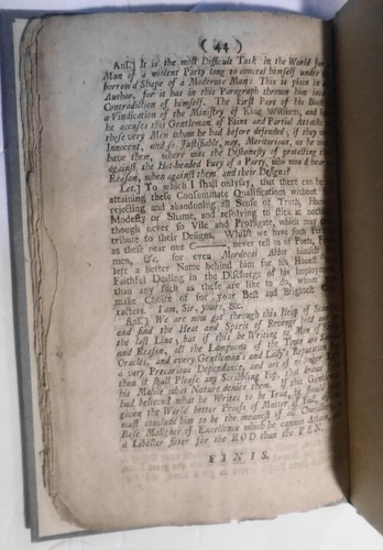 1706 Brief an den Autor des Memorial of the State of England, beantwortet. 1. Aufl. - Bild 9 von 11