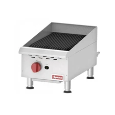 Omcan USA 43736 15" Countertop Gas Radiant Charbroiler w/ (1) Burner, 40.000 BTU