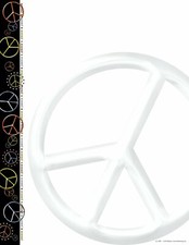 Barker Creek Peace Sign Computer Paper LL-729P 