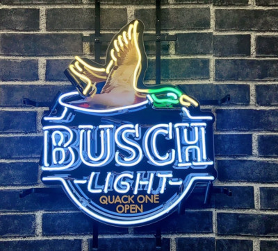 Flying Duck Quack One Open Beer Bar 20''x16'' Neon Sign Light HD Vivid Printing