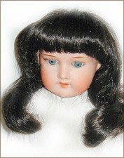 Global DOLL WIG Sz 7 - 8 NEW OLD STOCK Dk Brunette Demure Style in Box SAMANTHA