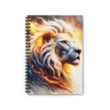 Lion Spiral Notebook   Lined Journal for School, Office