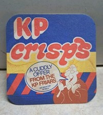 Beer Mat. Brand is KP Crisps. Used. Collectable