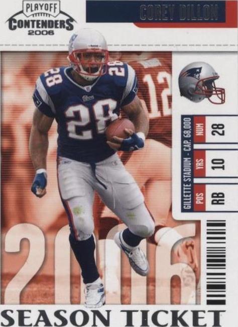 2006 Playoff Contenders Corey Dillon #57 - 1 of 2