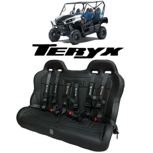 UTVMA Teryx 4 Rear Bench Seat (2012-2024) W Harnesses - Picture 2 of 16