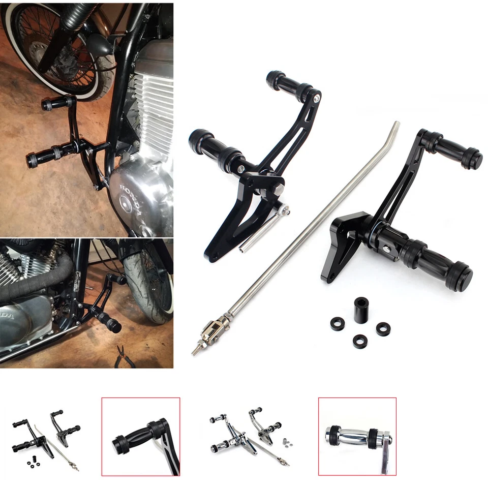 Aluminium Commandes Avancees Repose-pieds Pr Honda Shadow 600 VT600 1988-2007 - Photo 1/4