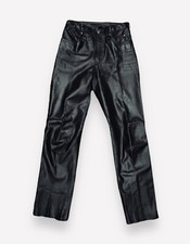 Women  s HARLEY DAVIDSON MOTORCYCLE Leather Slim Pants 30 x 34 - Excellent