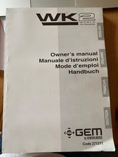 GEM Generalmusic WW2 Keyboard istruzioni tedesco, inglese, francese, italiano