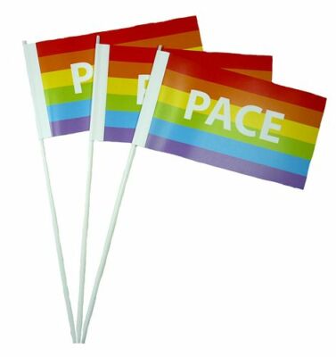 Papierfähnchen Regenbogen Pace Papierfahnen Fahne Flagge