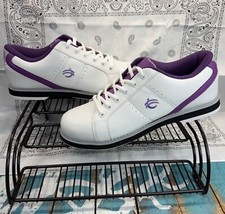 NEW BSI Women's Classic White/Purple Bowling Shoes 10 US 42 EURO