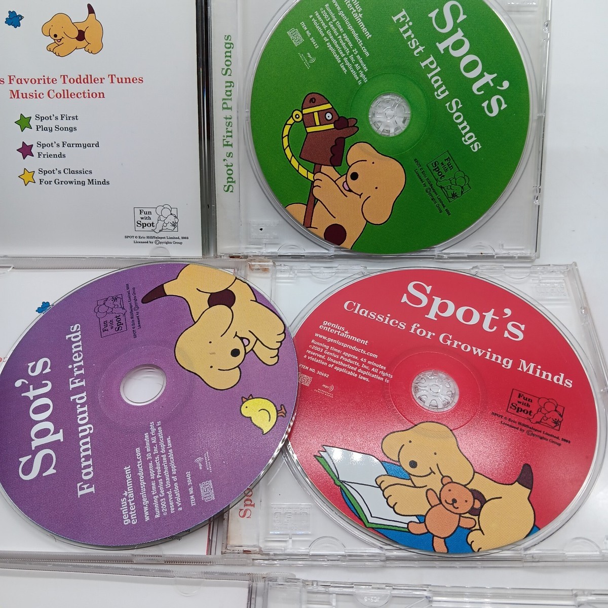 Spot the Dog Spots Farmyard Friends Growing Minds First Play Songs CDs  READ