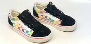 checker rainbow vans