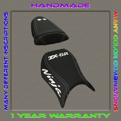 Custom (Black+White) Design Seat COVER Kawasaki Ninja ZX-6R (636