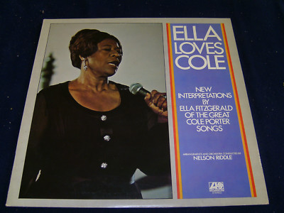 Ella Fitzgerald Loves Cole Warenprobe Atlantic ATL 40 450 Muster LP vinyl Jazz