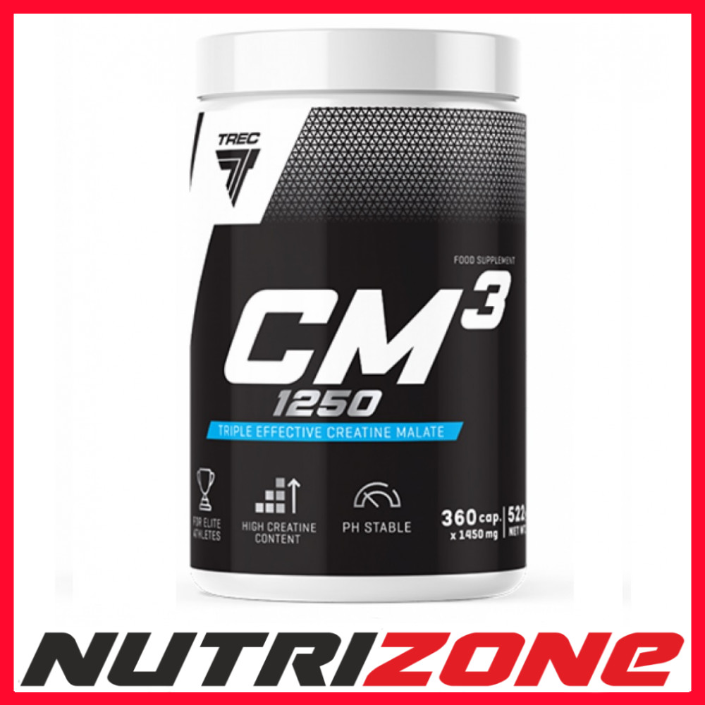 Trec Nutrition CM3 1250 Tri Creatine Malate Strength & Lean Muscles  - 360 caps