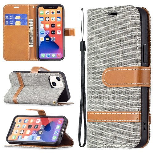 Shockproof Denim Canvas Holder Flip Case Cover For iPhone X XR XS 6 7 8 Plus 14 - Picture 4 of 21