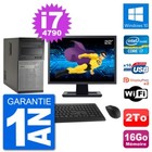 PC tour DELL 7020 Bildschirm 22 " Intel i7-4790 RAM 16Go Disc 2To Windows 10