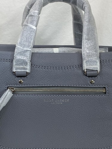 MARC JACOBS Pebble Leather Medium Convertible Crossbody Alien Grey M0015021 NWT - Picture 7 of 21