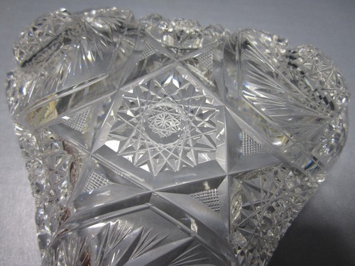 Plato de caramelo de cristal triángulo de vidrio corte EAPG estrella clavo de hobnail remolino diseño de diente de sierra #2 - Imagen 11 de 17