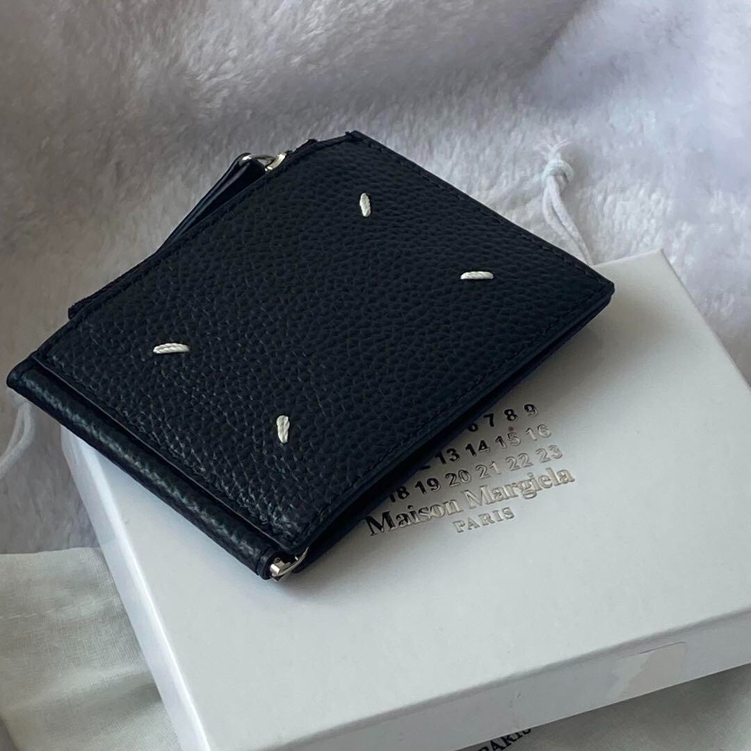 ■財布 Maison Margiela Bi-Fold Clip Wallet Maison Margiela 4 Stitches Leather Money Bifold Clip Wallet