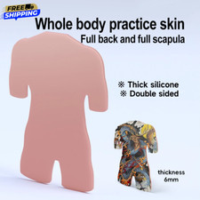 Tattoo Practice Skin Full Back Whole Body Soft Silicone Material 6mm Thick PMU