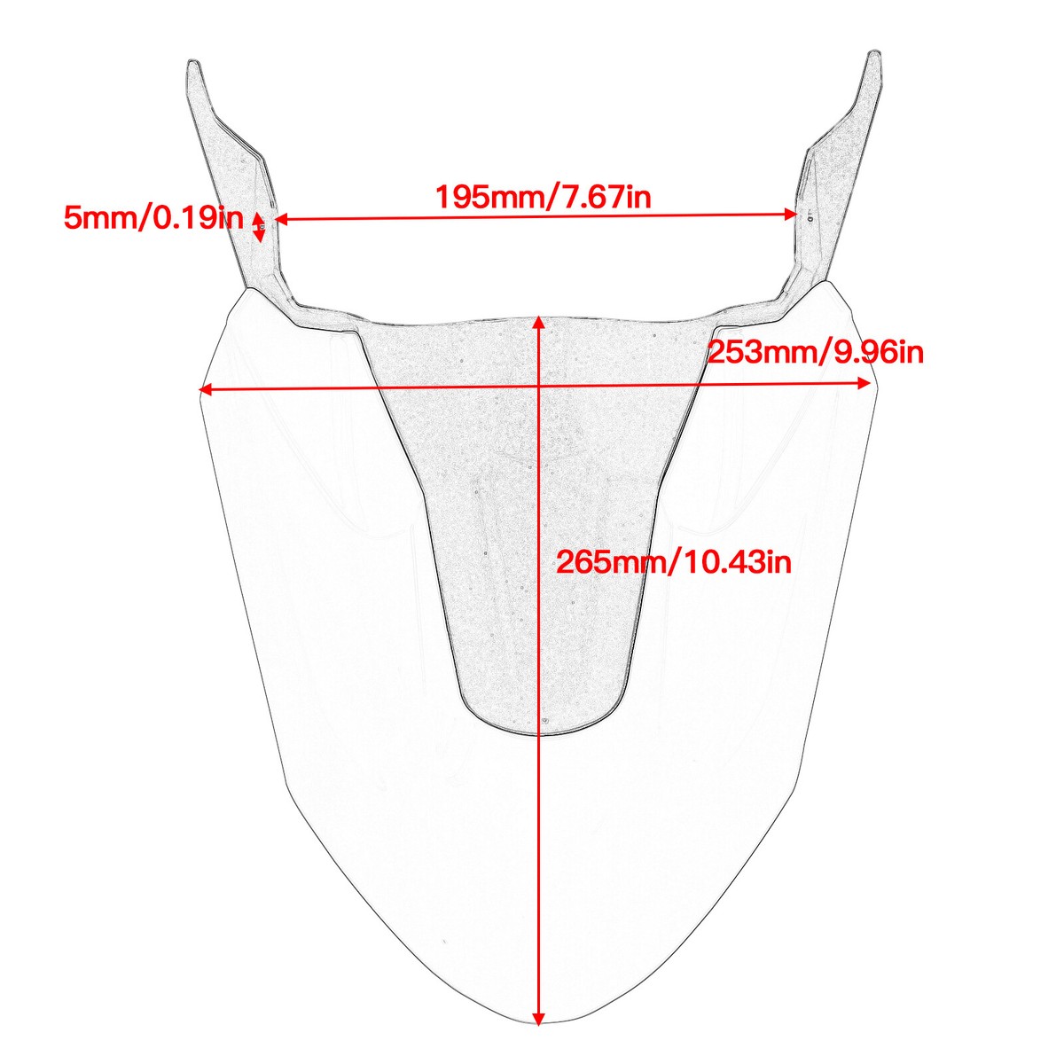 Front Fairing Beak Fender For Triumph Tiger 800 XRT XRX XC