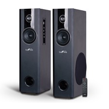 Befree Sound 2.1 Channel Bluetooth Powered Black Tower Speakers