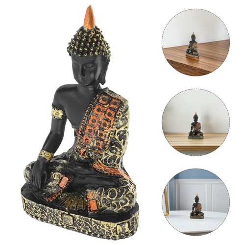 Estatua de Buda Estatua Tailandesa Sentada Zen Meditación Decoración para Interior Exterior - Imagen 2 de 11