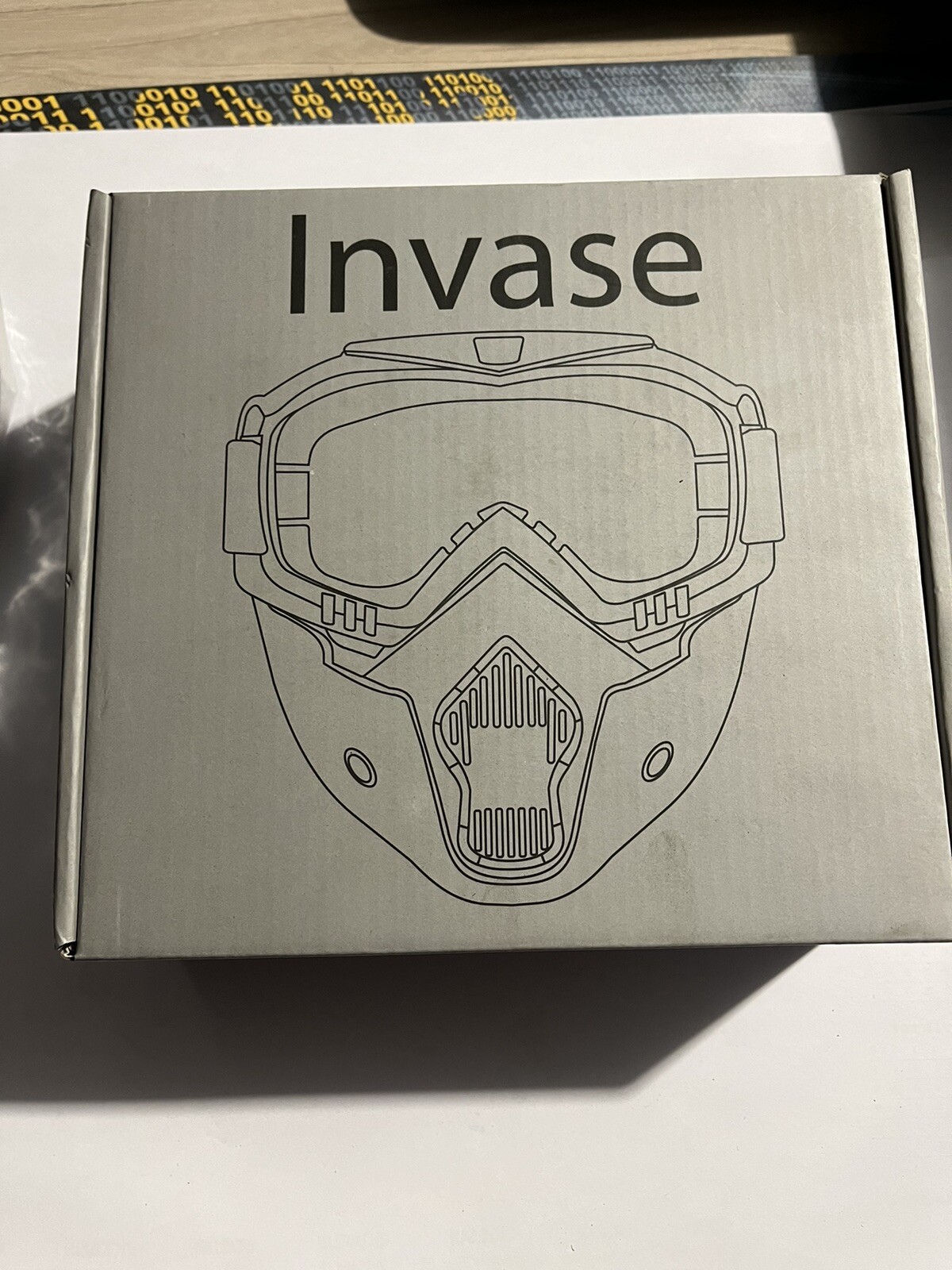 Masque complet PiWear Invase CL protection visage moto cross et lunettes de quad