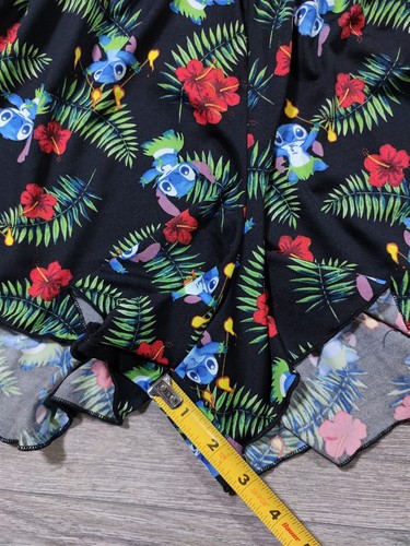 Lilo and Stitch Shorts Womens X-Large Black Hawaiian Light Weight Lounge Bottoms - Picture 7 of 9