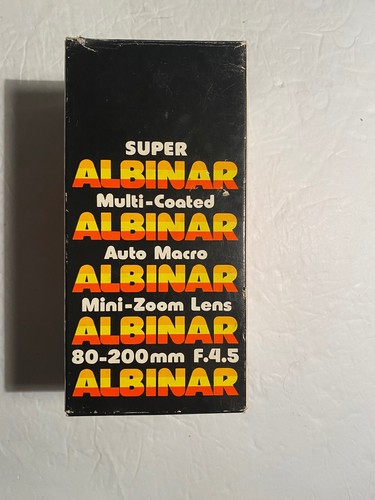 Super Albinar 80-200mm F/4.5 Auto Zoom Lense For Canon AE Mount - Picture 17 of 18
