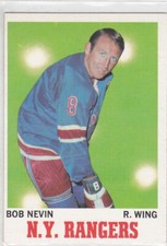 1970/71 TOPPS..BOB NEVIN..CARD # 60..RANGERS..FREE COMBINED SHIP